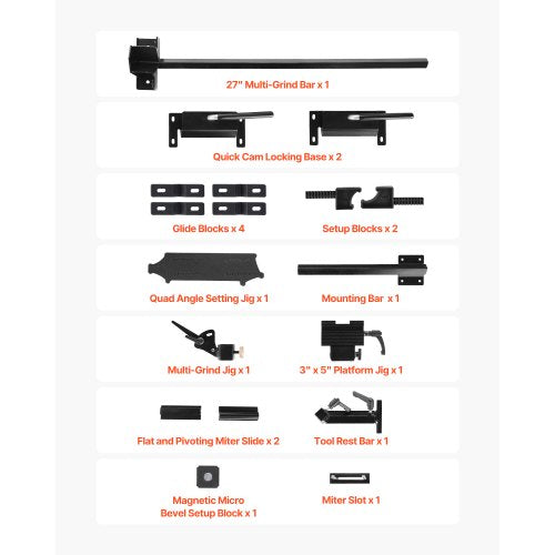 Pro Grind Sharpening System MultiGrind Sharpening Jig for 6 8 Bench