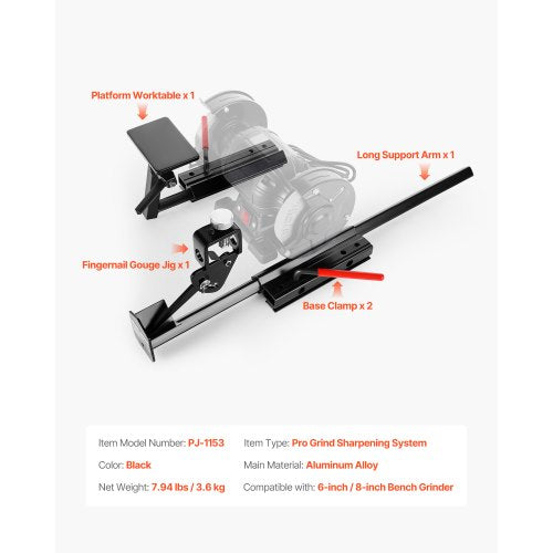MultiGrind Sharpening System VariGrind Pro Sharpening Jig Kit for 6 8