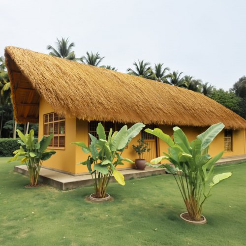 Artificial Thatch Grass Roof 13 x 3.9 ft Tiki Bar Hut Thatch Roofing Roll