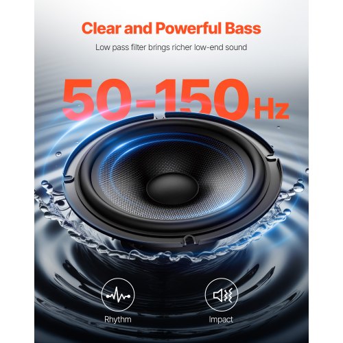 8 400W Underseat Car Subwoofer Slim Powered Car Subwoofers Under the Seat