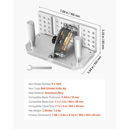 Belt Grinder Knife Jig 85°  115° Adjustable Belt Sander Knife Sharpening
