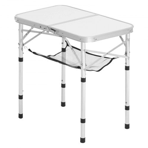 Folding Camping Table Adjustable Height Portable Side Tables Aluminum MDF