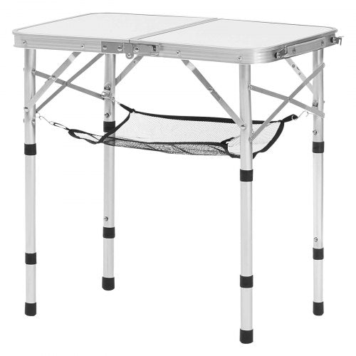 Folding Camping Table Adjustable Height Portable Side Tables Aluminum MDF