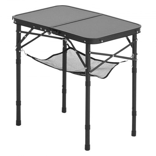 Folding Camping Table Adjustable Height Portable Side Tables Aluminum MDF 1