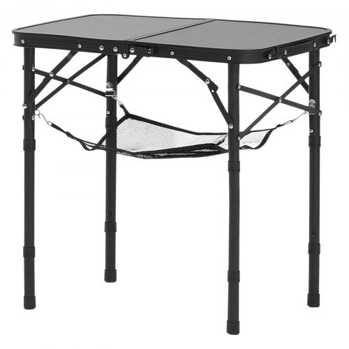 Folding Camping Table Adjustable Height Portable Side Tables Aluminum MDF 1