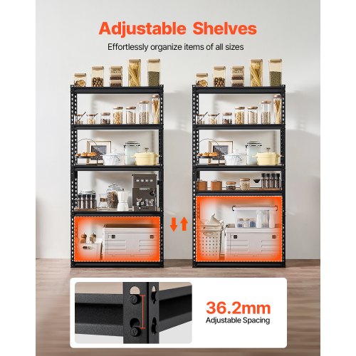 Storage Shelves 2000 lbs 5 Tier Garage Storage Shelving 16 D x 32 W x