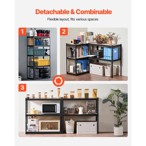 Storage Shelves 2000 lbs 5 Tier Garage Storage Shelving 16 D x 36 W x