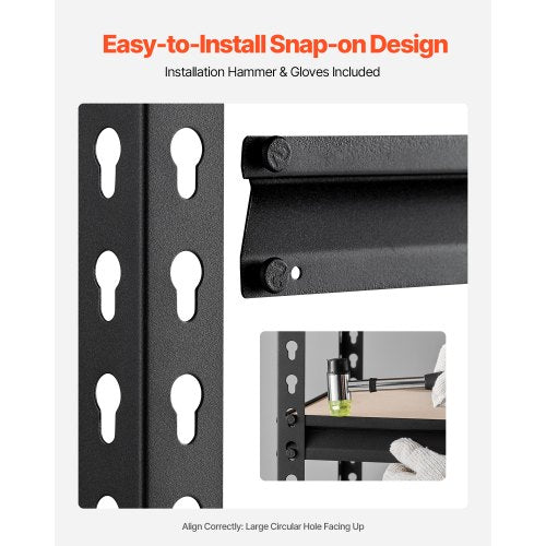 Storage Shelves 2000 lbs 5 Tier Garage Storage Shelving 16 D x 36 W x