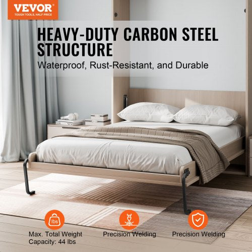 Murphy Bed Kit Twin Size Vertical Deluxe DIY Wall Bed Mechanical Hardware