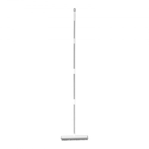 Pet Hair Removal Broom 58.46 in Adjustable Long Handle Rubber Broom with Built