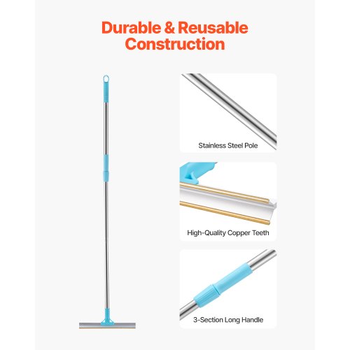 Pet Hair Carpet Rake 35835551 in Adjustable Long Handle Pet Hair Removal