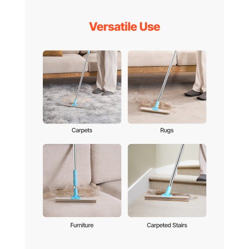 Pet Hair Carpet Rake 35835551 in Adjustable Long Handle Pet Hair Removal