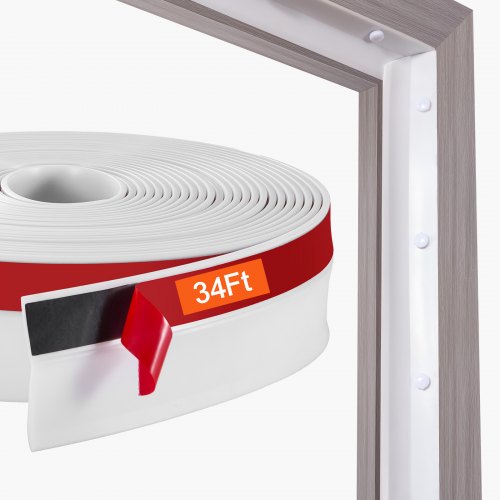 Garage Door Seal Top and Sides Seal Strip 34 FT Universal Weather Stripping