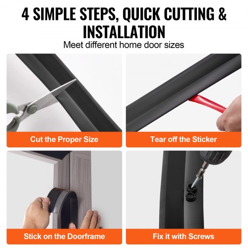 Garage Door Seal Top and Sides Seal Strip 20 FT Universal Weather Stripping