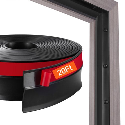Garage Door Seal Top and Sides Seal Strip 20 FT Universal Weather Stripping