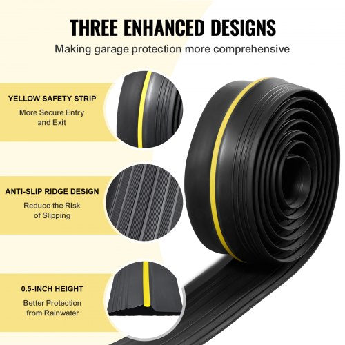 Garage Door Threshold Seal Strip 10 FT Universal Garage Door Floor Seal