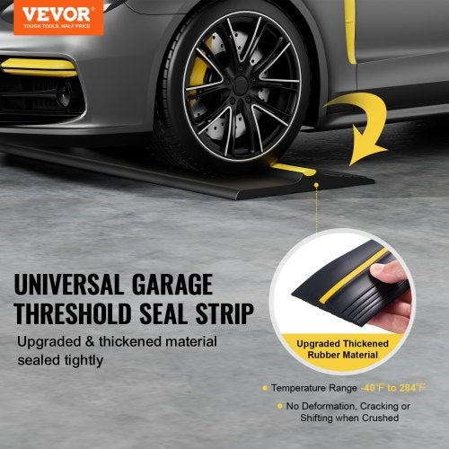 Garage Door Threshold Seal Strip 12 FT Universal Garage Door Floor Seal