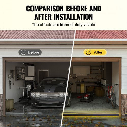 Garage Door Threshold Seal Strip 12 FT Universal Garage Door Floor Seal