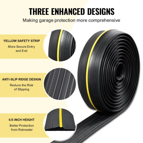 Garage Door Threshold Seal Strip 20 FT Universal Garage Door Floor Seal