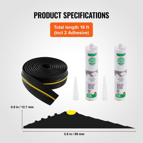 Garage Door Threshold and Bottom Seals Kit 16 FT U ShapeO Ring Universal