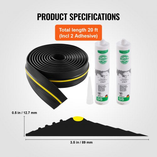 Garage Door Threshold and Bottom Seals Kit 20 FT U ShapeO Ring Universal