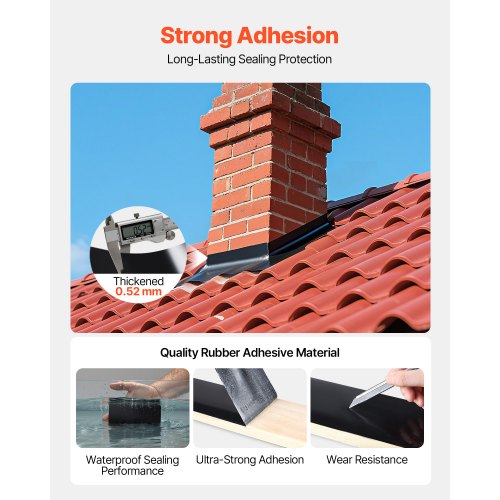 Waterproof Patch and Seal Tape 4 inch x 10 ft Pack of 2 WeatherResistant