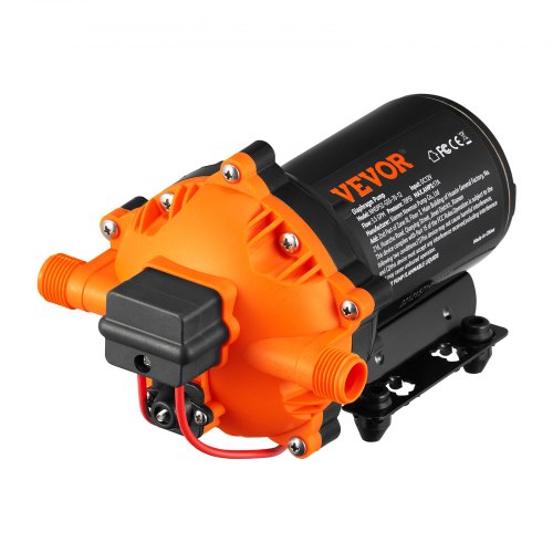 Water Diaphragm Pump 12V DC 55 GPM Flow 70 PSI Rated Pressure 40100