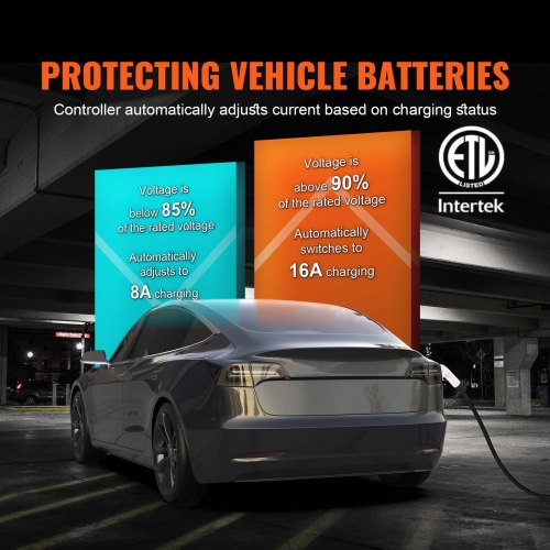 Level 12 Portable EV Charger 16 Amp 120V or 240V Electric Vehicle Charger