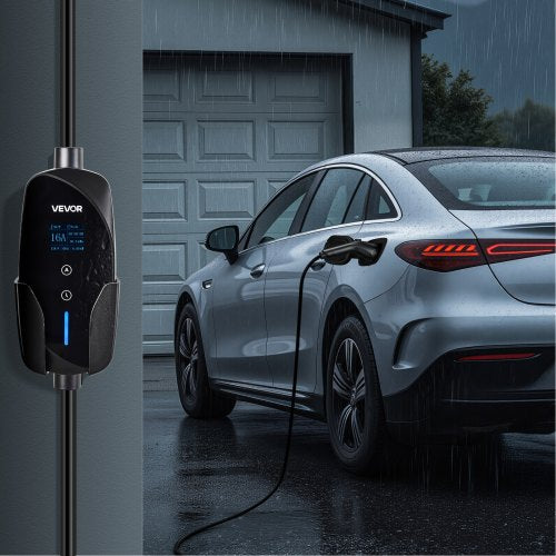 Level 12 EV Charger 16 Amp Adjustable Current Electric Vehicle Portable