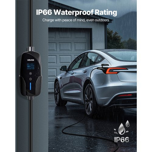 Level 2 Tesla Charger 32 Amp Adjustable Current 240V Portable Home