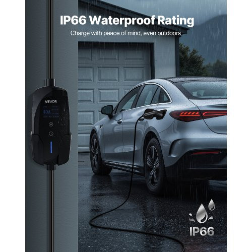 Level 2 EV Charger 40 Amp Adjustable Current 240V Electric Vehicle