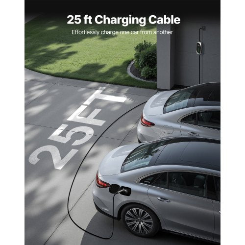 Level 12 EV Charger 16 Amp Electric Vehicle Portable Charger with 25 ft