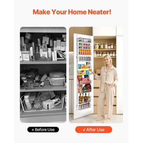Over the Door Pantry Organizer 10Tier Pantry Organization and Storage