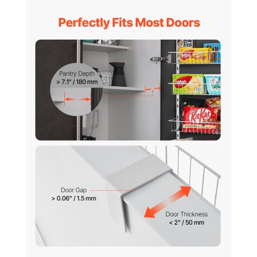 Over the Door Pantry Organizer 8Tier Pantry Organization and Storage