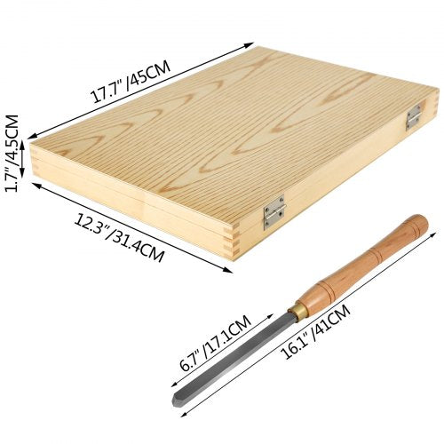 8 Piece Wood Lathe Chisel Set HSS Steel Wood Carving Cutting Tools for Hardwood
