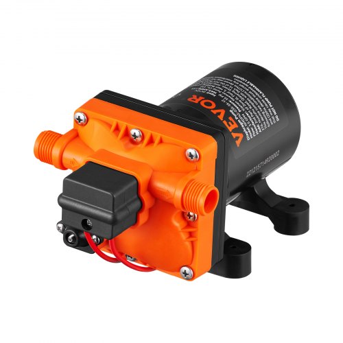 Water Diaphragm Pump 12V DC 35 GPM Flow 55 PSI Rated Pressure 4080 PSI