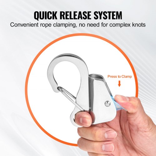 Boat Anchor Hook 304 Stainless Steel Slide Anchor Knotless Anchor System