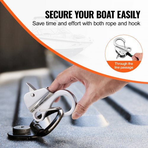 Boat Anchor Hook 304 Stainless Steel Slide Anchor Knotless Anchor System