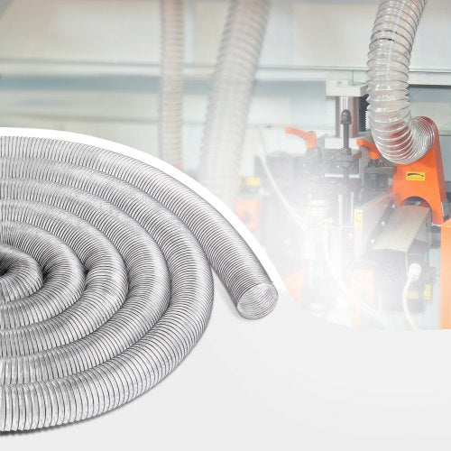 4 x 50 Dust Collection Hose Thickened PVC Flexible Clear Hose – 4INCH