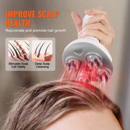 Electric Scalp Massager Rechargeable Head Massager Waterproof Portable – 7 W