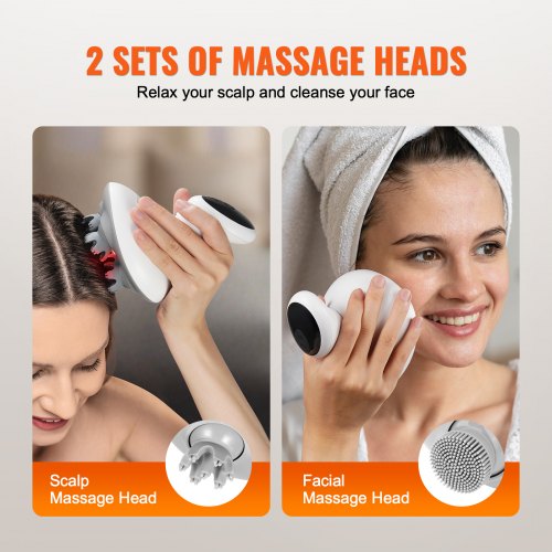 Electric Scalp Massager Rechargeable Head Massager Waterproof Portable – 7 W