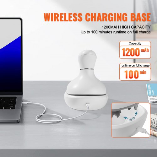 Electric Scalp Massager Rechargeable Head Massager Waterproof Portable – 7 W