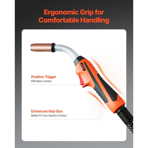 250Amp Mig Welding Gun with 15FT Cable Compatible with Millermatic 200