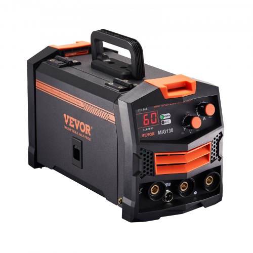 MIG Welder 130Amp Synergic Mig Welding Machine 110V Gasless Flux Core