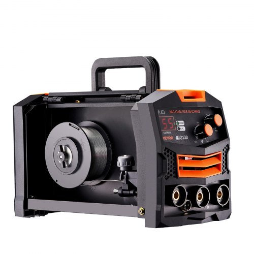 MIG Welder 130Amp Synergic Mig Welding Machine 110V Gasless Flux Core