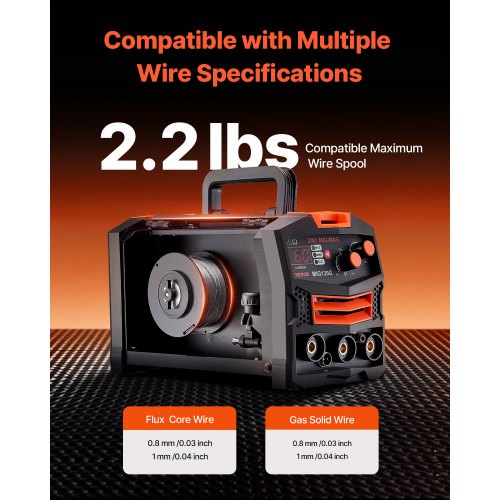 MIG Welder 130A Synergic Mig Welding Machine 2in1 Gas MIGGasless Flux