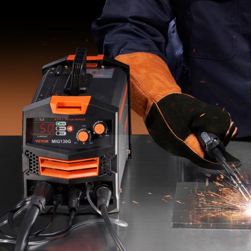 MIG Welder 130A Synergic Mig Welding Machine 2in1 Gas MIGGasless Flux