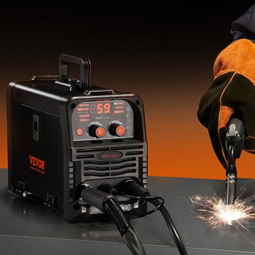 MIG Welder 130Amp Synergic Mig Welding Machine 3in1 Flux Core