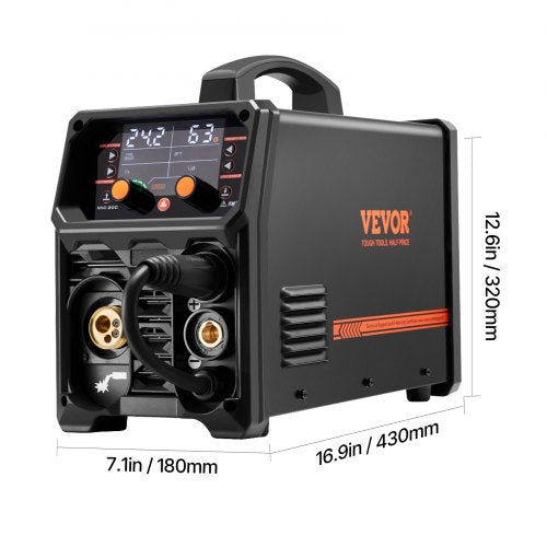 MIG Welder 200A Synergic Mig Welding Machine 4in1 Gas MIGFlux Core