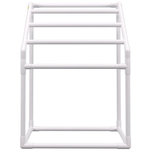 Towel Rack 5 Bars Outdoor PVC Towel Holder Freestanding Pool Towel Hanger